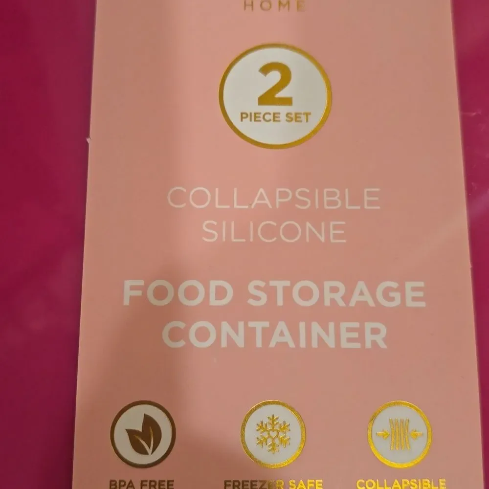 Juicy Couture Home JC Logo‎ Collapsible Silicone Food Container